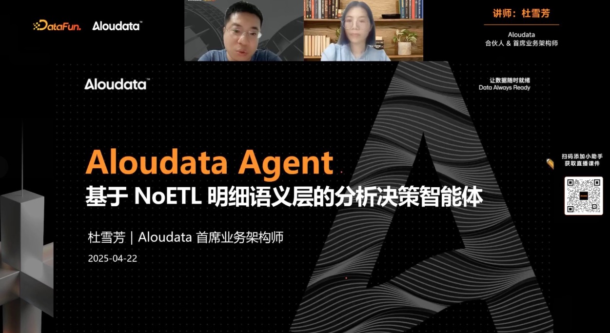 Aloudata Agent ：基于 NoETL 明细语义层的分析决策智能体