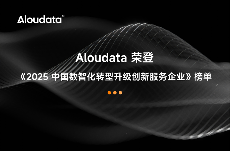 Aloudata 荣登《2025 中国数智化转型升级创新服务企业》榜单